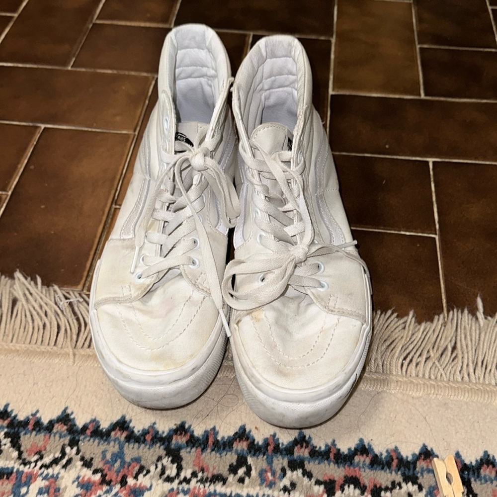 Platform White Vans